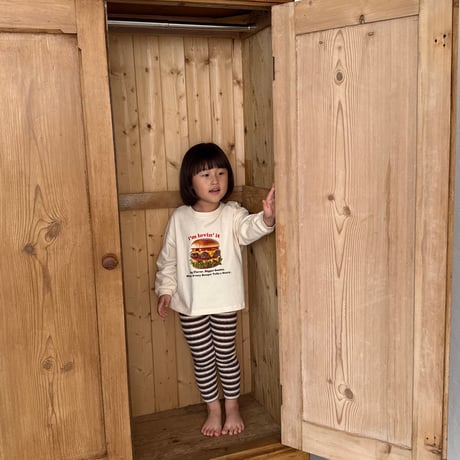 nightbebe/3. hamburger long sleeve T-shirt XS-XL