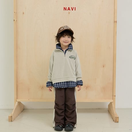 navi/57. morning half zipup T-shirt 2XL-JL