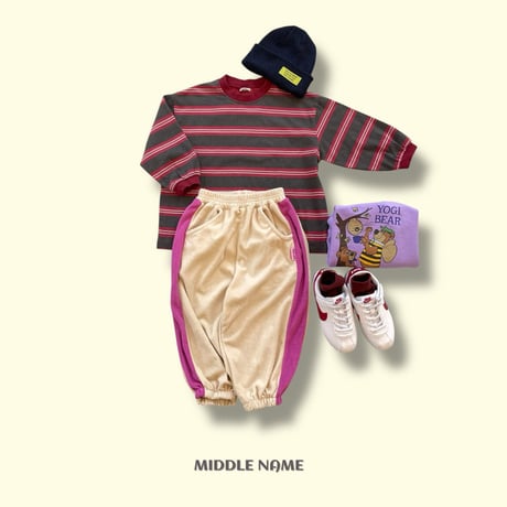 middlename/16. terry two color pants S-XL