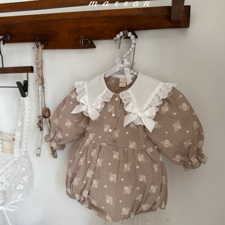 marron/14. peuty ribbon suit 6M-18M