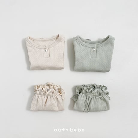 oottbebe/51. kozi set bloomer S(0-6M)-M(6-12M)