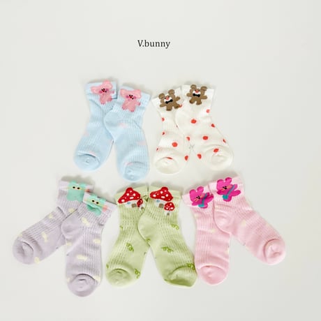 vbunny/85. house socks set M(130-150)-XL(180-210)