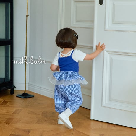 milkbalm/26. check fril pants XS-XL