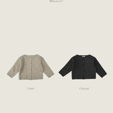 bellot/13. bird cardigan XS-2XL