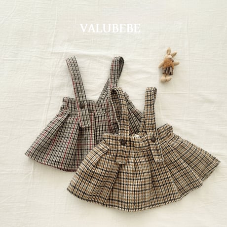 valubebe/83. check pleated skirt 6M-S