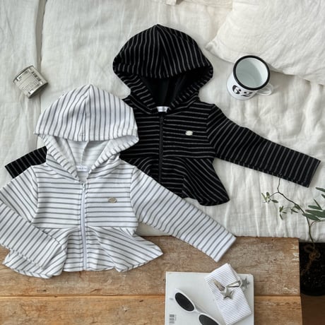 matilda/124. shirring hood zipup 15-19