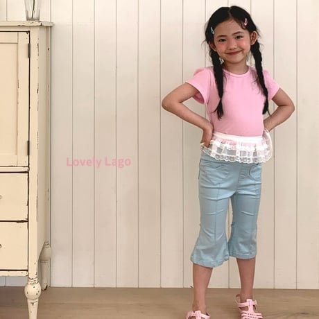 lago/14. cotton span 7bu pants S-JS