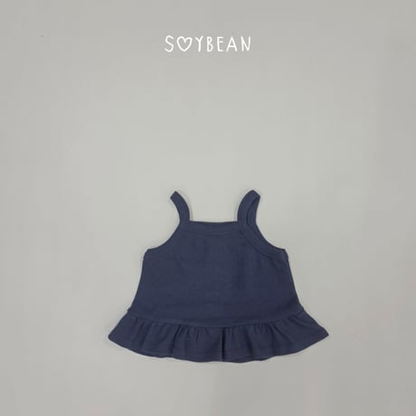 soybean/19. plan ) fril rayerd sleeveless XS-XL