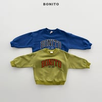 bonito/57. bonny patch embroidery man-to-man 12M-XL