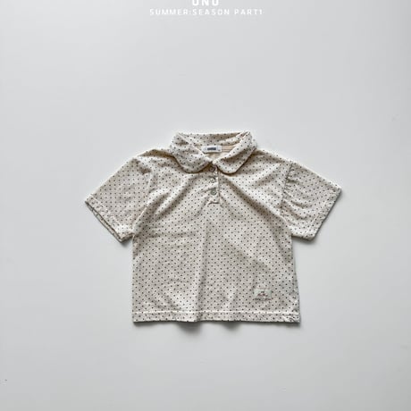 onu/32. dot collar half t T-shirt XS-XL