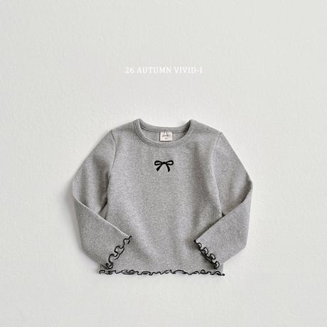 vividi/143. ribbon span nalrari T-shirt XS-XL