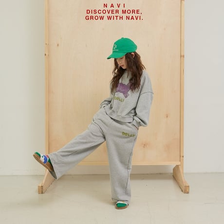navi/25. dolri crop man-to-man S-XL