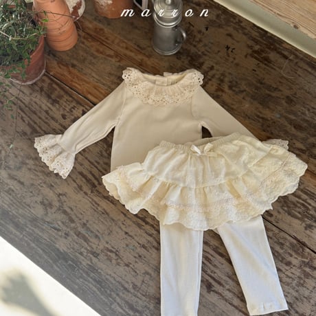 marron/29. lace tutu skirt leggings XS-L