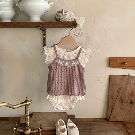bebeholic/38. lilly fril sleeveless S(3-6M)-L(12-18M)