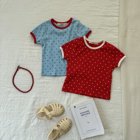 lepetitmot/14. dot two color T-shirt XS-XL