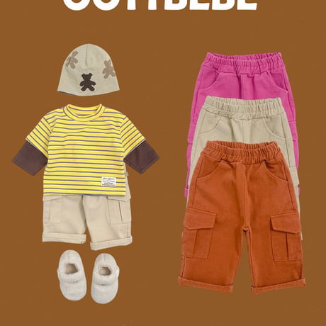 oottbebe/35. holly day cargo pants XS(0-1Y)-XL(4-5Y)