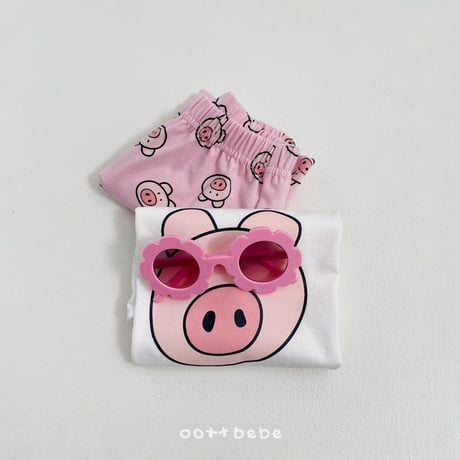 oottbebe/44. happy friends ( kids ) T-shirt XS(1-2Y)-XL(6-7Y)