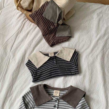 bebeholic/39. kenny collar T-shirt S(3-6M)-XL(18-24M)