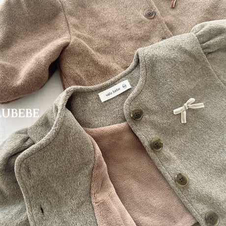 valubebe/95. ribbon puff mojik jacket 6M-S