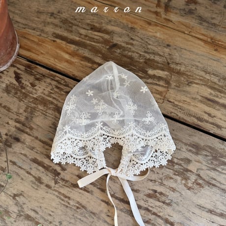 marron/5. small flower bonnet FREE