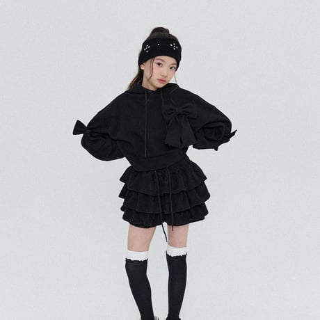 forkchips/23. loss ribbon hood T-shirt M-XL