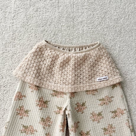 urbanrabbit/12. Knit Layered Floral Pants XS-XL