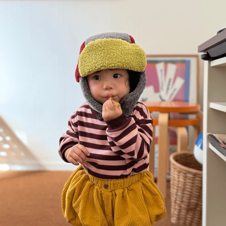 con_/20. puding stripe boxy T-shirt 1(66-77CM)-4(97-107CM)