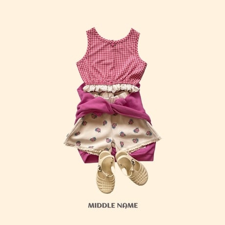 middlename/8. vintage flower waffle pants JS-JM