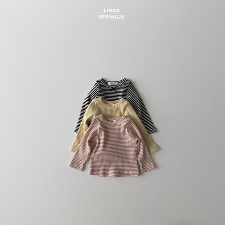 lindo/65. mini ribbon T-shirt XS-XL