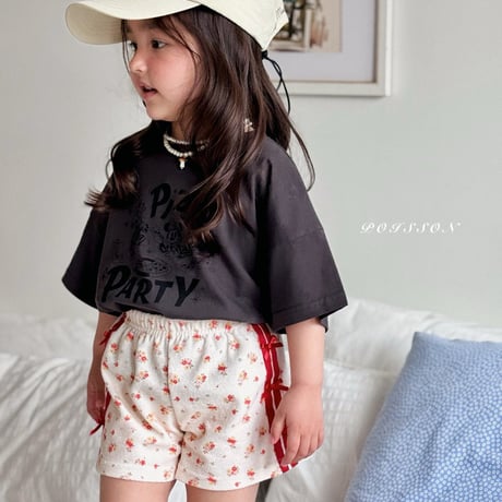 poisson/27. flower line shorts  S-XL