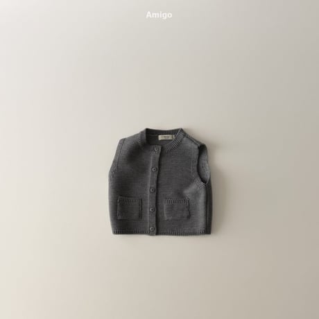 amigo/40. knit vest XS-XL