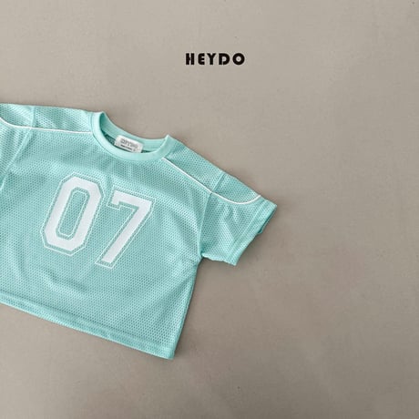 heydo/1. 7 line mesh T-shirt S-XL