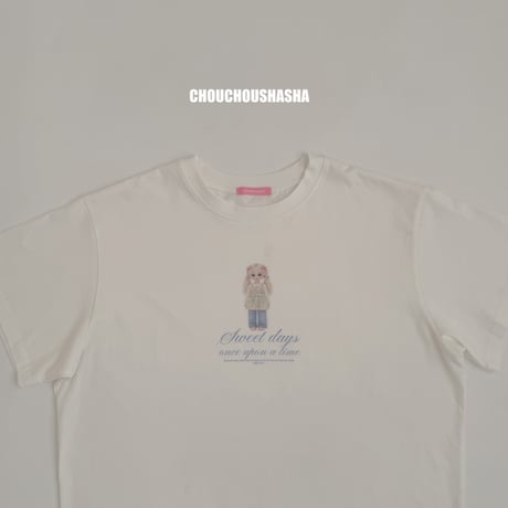 chouchoushasha/3. CHOUCHOU DOLL Short-sleeved T-shirt -MOM FREE(MOM)