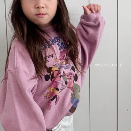 poisson/70. miky mini man-to-man S-XL