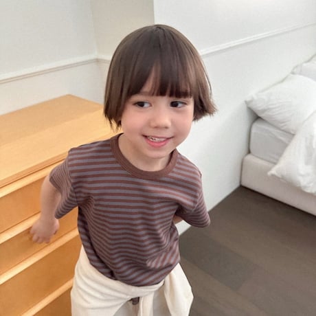 digreen/35. camel stripe tee S-2XL
