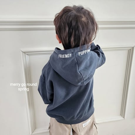 merrygoround/5. puffy embroidery hoody  XS-2XL