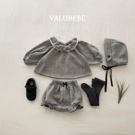 valubebe/54. herringbon fril pumpkin pants 6M-18M