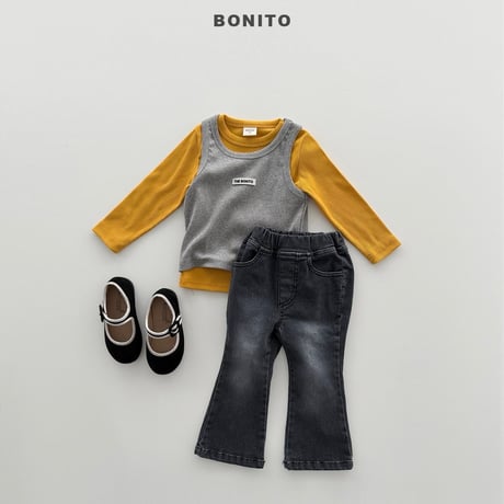bonito/108. span denim pants boots cut 12M-XL