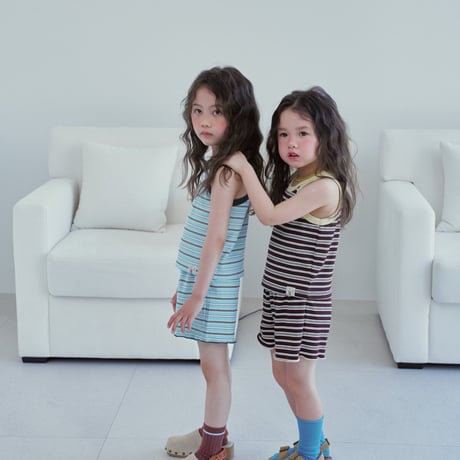 mollybin/18. soda two color sleeveless ADULT