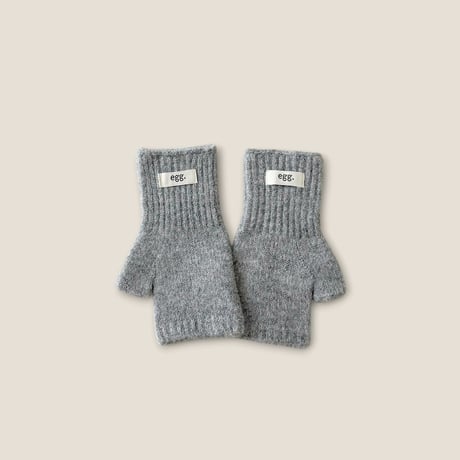 dudie/132. egg half gloves knit FREE