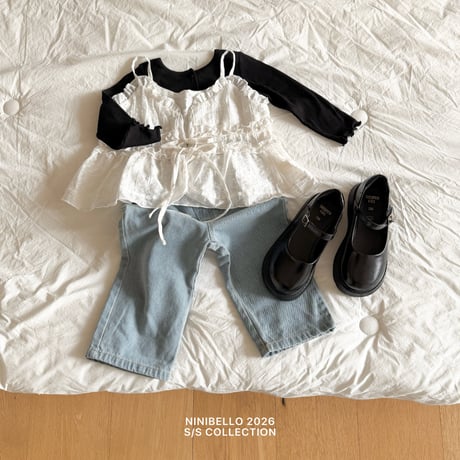 ninibello/40. garden shirring blouse XS-XL
