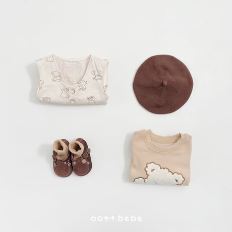 oottbebe/69. bear one-piece XS(1-2Y)-XL(6-7Y)