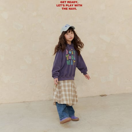 navi/62. check one-piece 2XL-JL