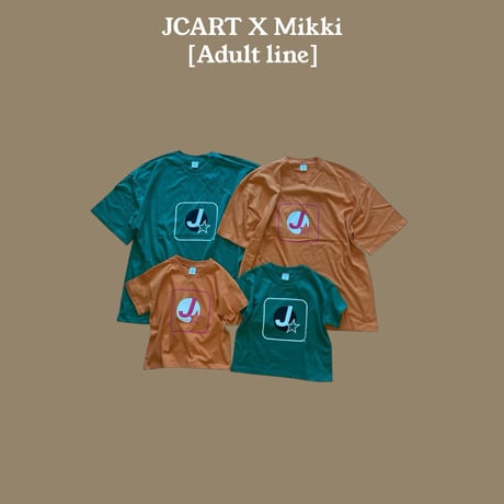 mikki/38. rectangle J star half t T-shirt S-XL