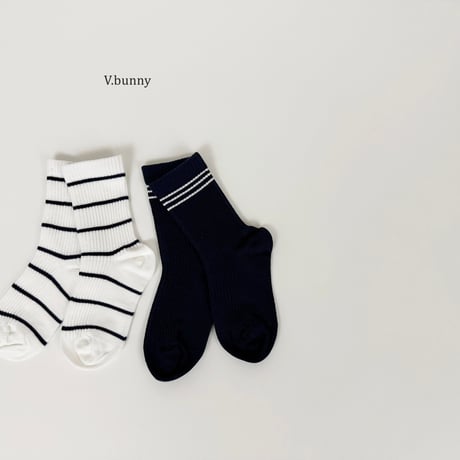 vbunny/13. line socks set M(130-150)-XL(180-210)