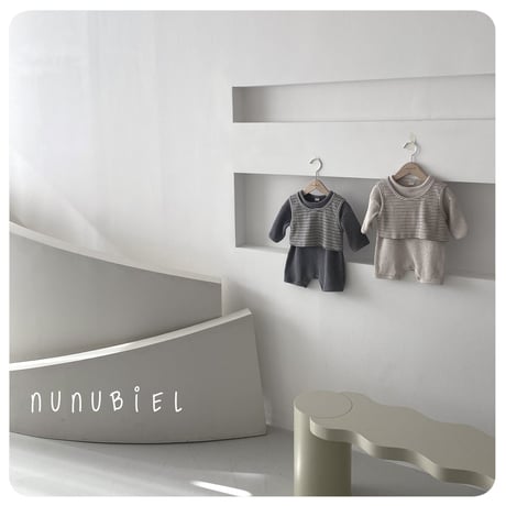 nunubiel/51. stripe vest XS-XL
