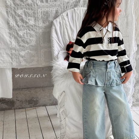 poisson/57. plitch denim skirt JS-JM