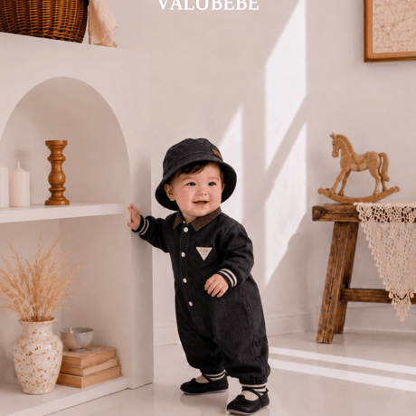 valubebe/59. donky denim jump suit 6M-18M