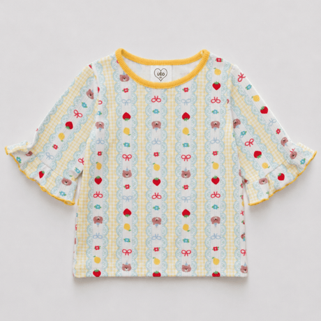 ueo/50. bear fril T-shirt S-XL