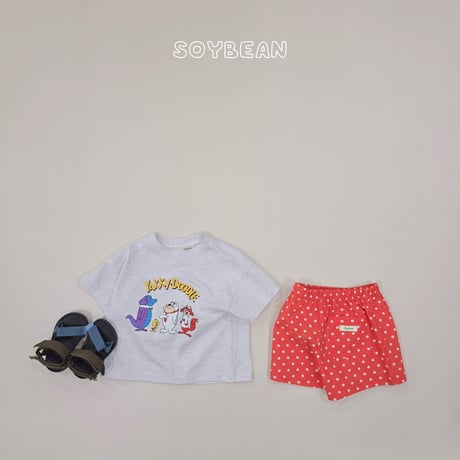 soybean/88. plan ) dot kongkong half pants XS-XL